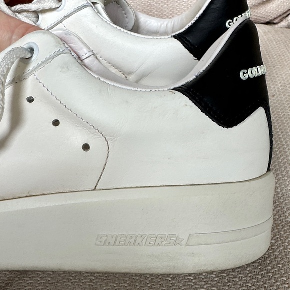 SOLD: Golden Goose Pure Star Bicolor Leather Low-Top Sneakers - Picture 7 of 16